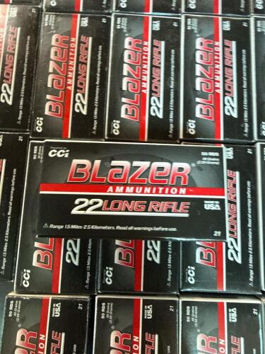 Shelf of 22 long rifle