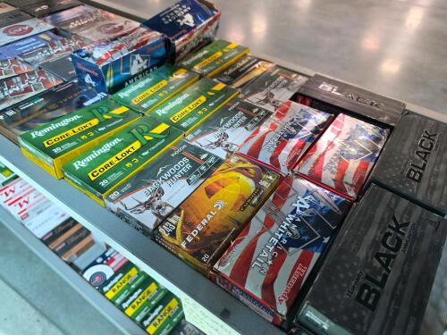 shelf of 6.5 grendel, creedmor, 243, and 450 bushmaster