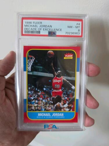 1996 fleer michael jordan decade of excellence graded