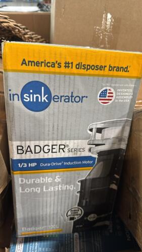 Insinkerator, heavy shower chair, mouth guard, Lynn wall mount box, and more