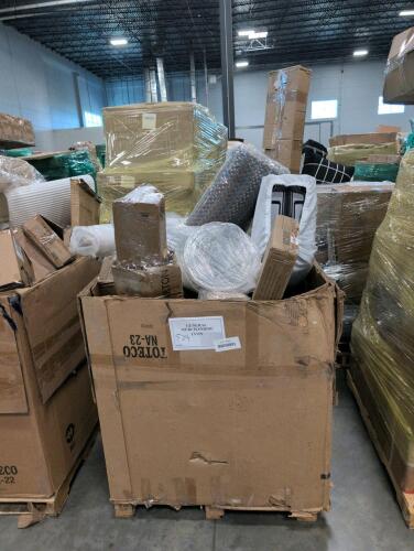 Rug, rolled material, food containers, composition book, luggage, & More