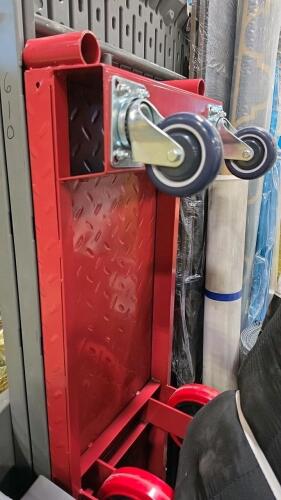 Telescopic rod, crown shades, bean sack, dolly, table and more