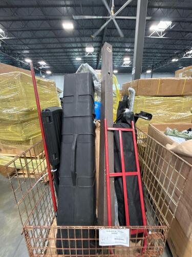Hitch attachment, large post, dolly piece, hard case, mattress, and