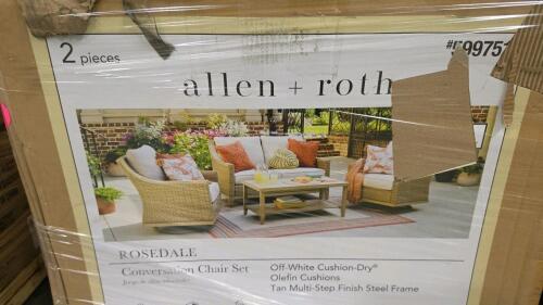 Alan plus Roth conversation chair set, miscellaneous furniture cushions