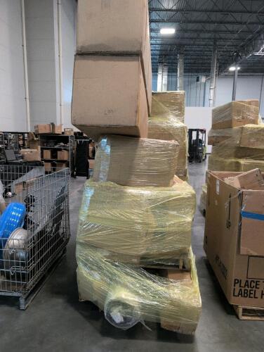 mega pallet of mattresses, and furniture
