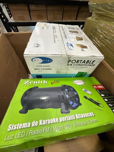 portable AC unit, portable karaoke machine commas Zen gardening kits, and many other products