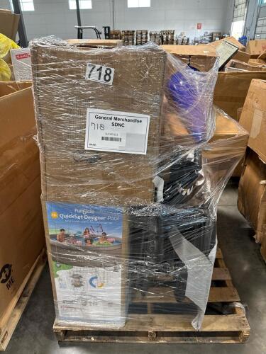 Wheelchair, cones, swimming pool, rug, miscellaneous furniture, scooter, & More