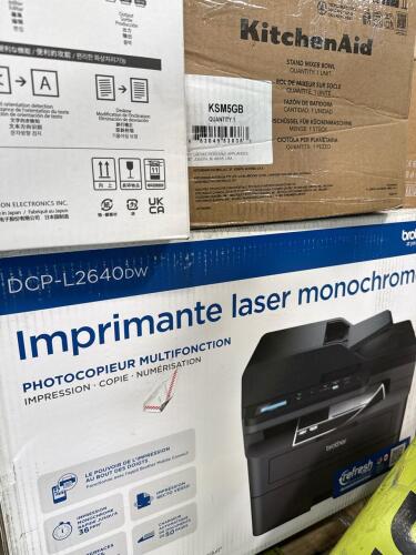 Brother printer, Canon image formula document scanner, microwave, ninja blender, speaker, print toner cartridges, Yamaha guitar amplifier, Bluetooth receiver, Dell monitors, ninja air fryer, USB cable for type C, HERDIO, Canon PIXMA, & More