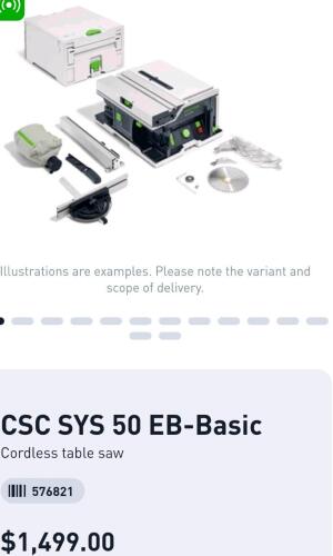 Festool CSC says 50