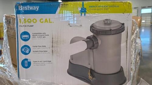 Pool, pump, storage totes and more
