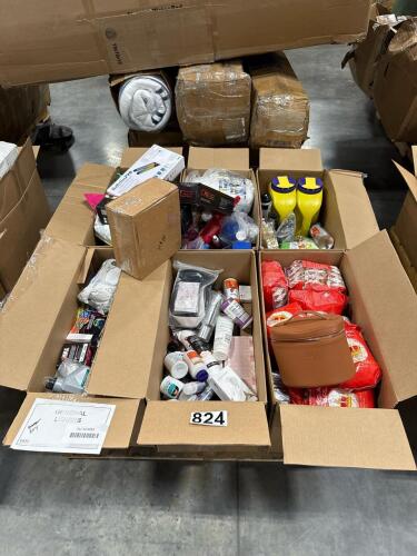 Six boxes of miscellaneous including Russian pearl hand wax, hair straightener, PREEN, liquids, fertilizer, beauty products, SAIE, supplements, & More