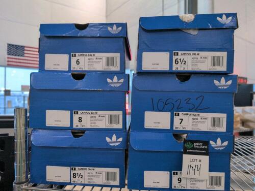 Six pairs Adidas shoes