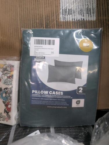 Old material, pillow, books, towels, washcloths, shade triangle, pillowcases, & More