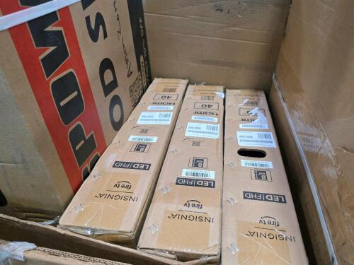 (3) insignia TV's, swing set, and more