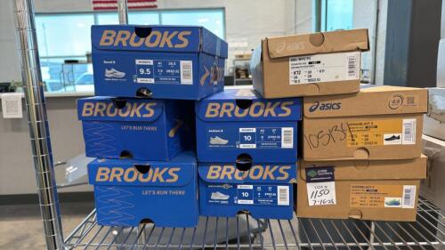 Shoes: 5- Brooks, 3-ASICS