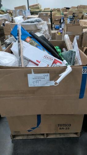 Towels, turf builder, orafoil, pool stick, canopy, books, rug , pads and more