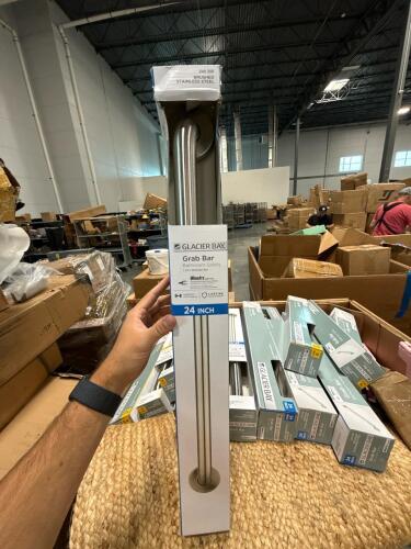 area rug, 24-in glacier bar brush stainless steel scrap bars, folding step stools, bubble wrap, vehicle cover and more