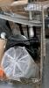 Industrial/automotive, suspension pieces, small bucket, welded wire roll, SAC unit, Yamaha unit, dolly cart, attachment for skid loader? And - 3