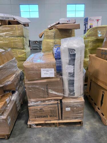 travelpro luggage, rolled mattress, deck box, germ guardian, ice maker, my Texas house round dining table, coverland, and more