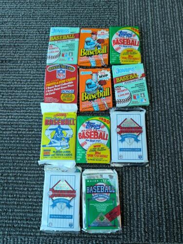 Vintage NFL Cards in sealed packs