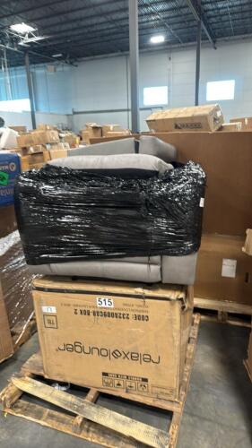 Leather chair out of box possible Customer return, relax lounger loveseat box 2 only