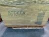 Multiple sofas, deck box, privacy screen