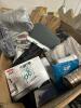 BEGO sprinkler, dolly, absorb pads, baskets, rug, cups, kitty litter box, and - 3