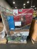 Boss buck 200# gravity feeder, Better Homes & Gardens club chair, green Works lawnmower, echo blower, - 2
