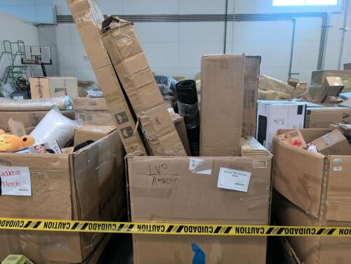 Miscellaneous furniture, truck pad, wood blinds, shoe rack bench, & More