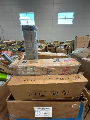 Phillips 50" tv, rug, deck box, Q 30 E bike, misc furniture more