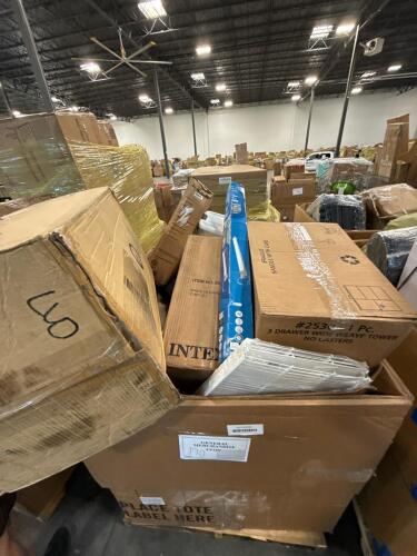 Tower, shelving, lighting, storage totes, brackets, & More