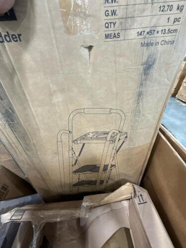 Flooring, step ladder, bed frame pieces, fire exit piece, & More