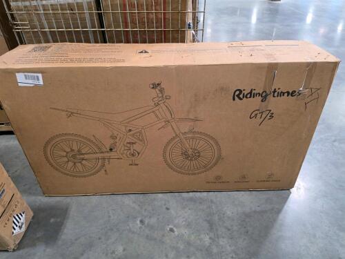 riding times. GT73 dirt e-bike