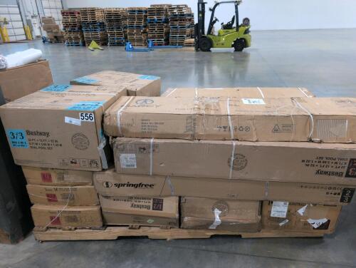Miscellaneous pallet swimming pool pieces, trampoline pieces, & More