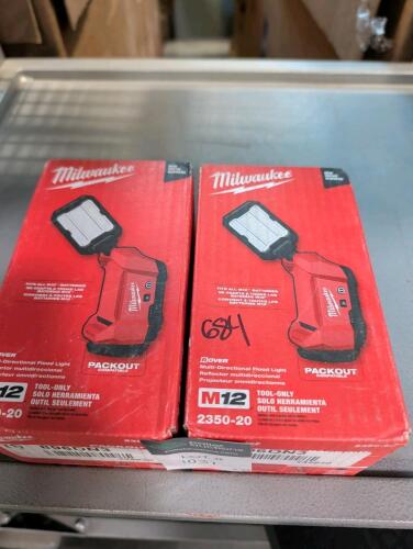 Two &ndash; Milwaukee multi directional floodlight