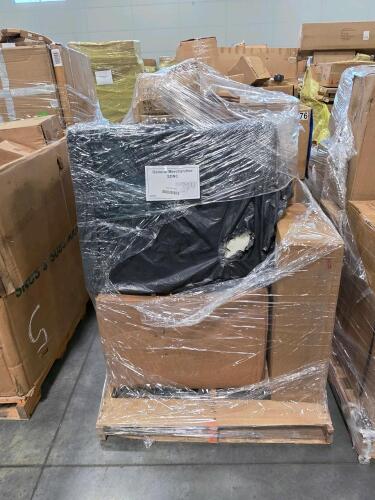 Uline tubes, scarifier, cushions, misc furniture, and more