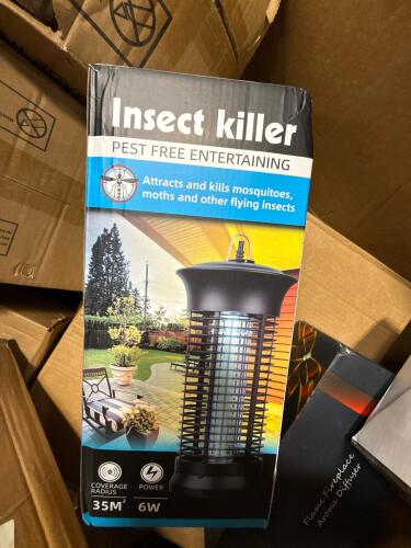 Cushions, aroma diffuser, insect killer, gloves, and much more
