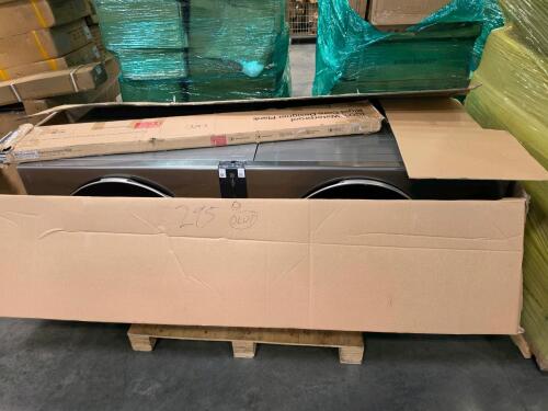 Lg stacked washer/dryer