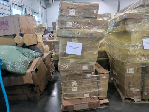 Multiple deck boxes, miscellaneous furniture