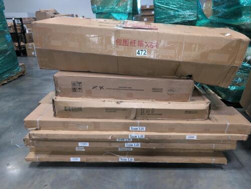 Multiple door panels, miscellaneous furniture, automotive park