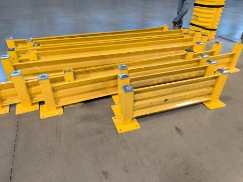 yellow safety rails
