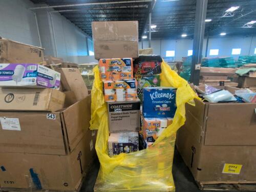 Paper towels, toilet paper, Kleenex, tissues, & More