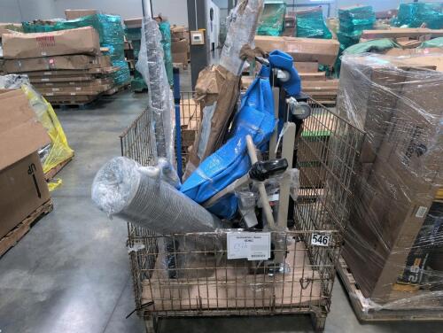 Real truck back, welded wire fence, INVACARE equipment, & More