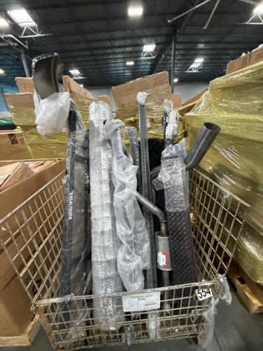 Bumper, chain-link fence, muffler, car parts, & More