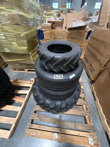 4 tires, 2 drag style and 2 tractor style