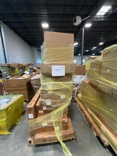 10 deck boxes, accent chair