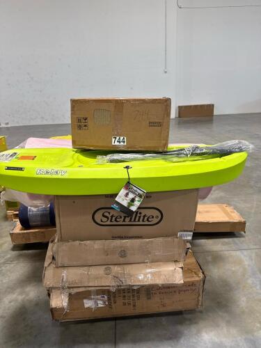 lifetime youth kayak relay 55, sterilite, carpet and more