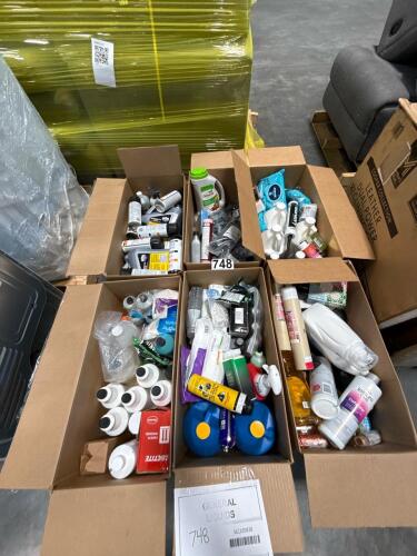 pallet of liquids, cleaning supplies, Auto industrial, oil, loctite and much more