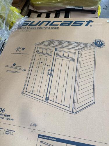 suncast extra large vertical shed