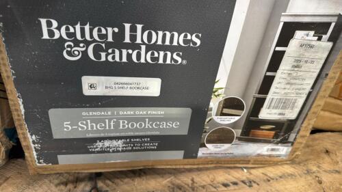 better homes and gardens 5 shelf bookcase, p wooden cat house, Christmas trees